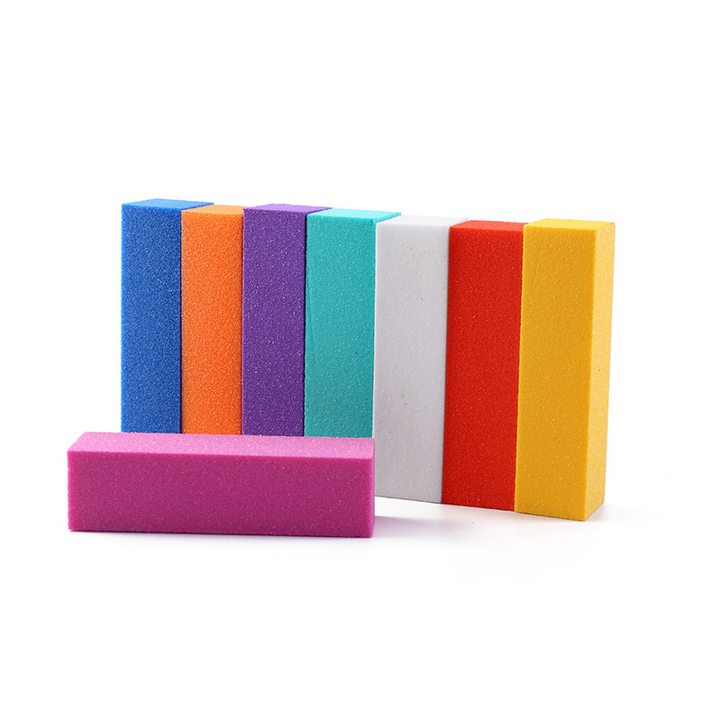 Colored Cubes Multi-Faceted Nail File Nail Sponge Buffer Block