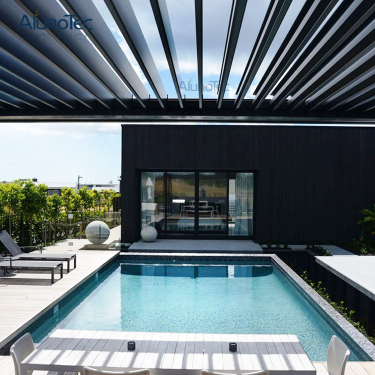 Rainproof Patio Shutter Horizontal Patio Pergola