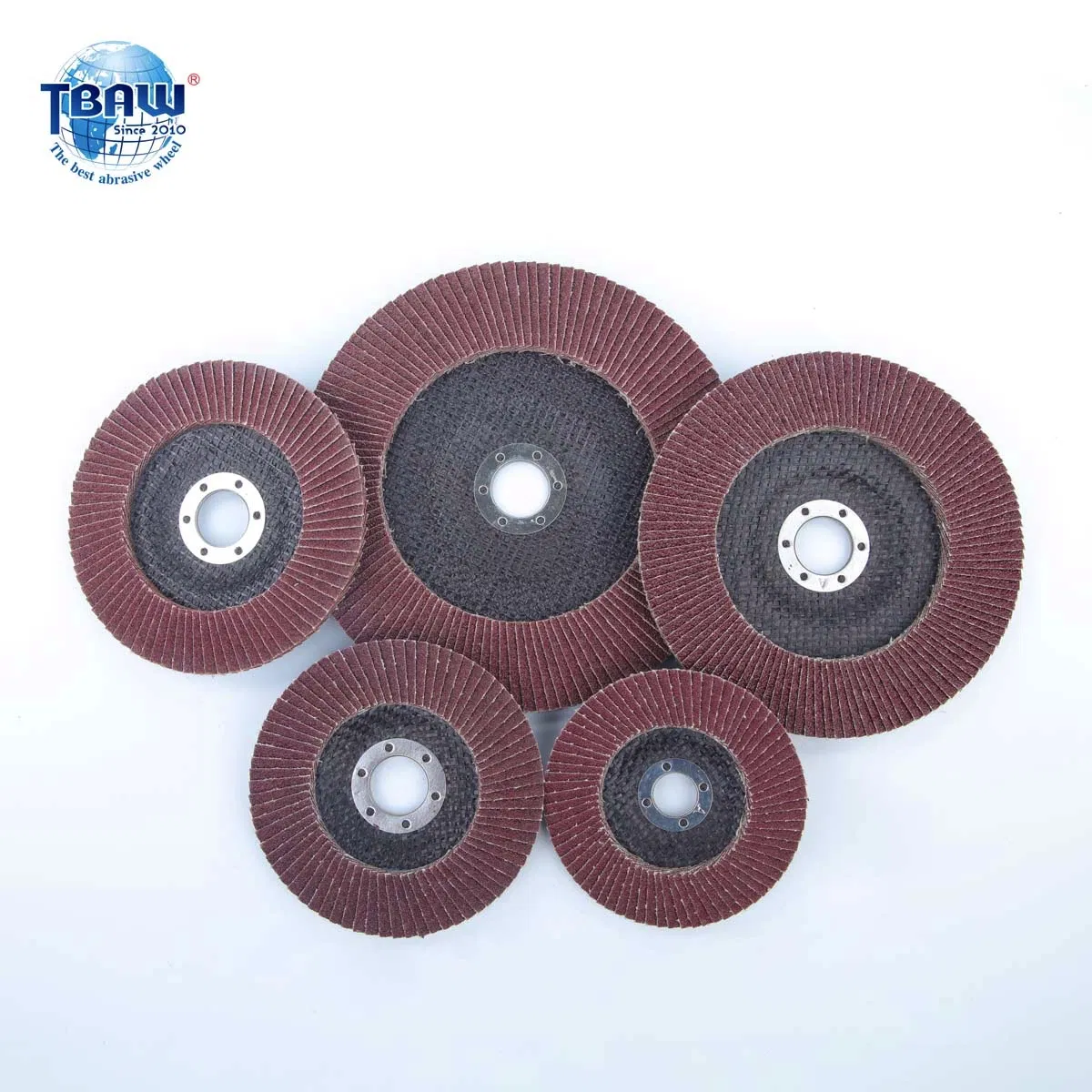 China Factory 4inch 100X16mm Aluminum Oxide Red Sand T27/T29 Flap Disc