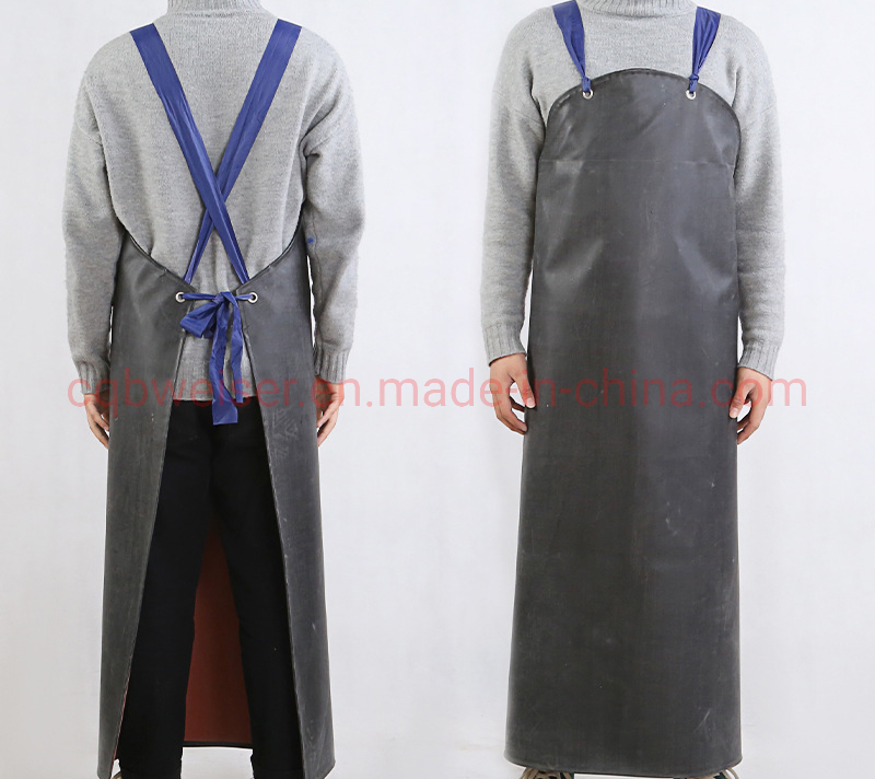 Waterproof Rubber Apron Chemical Resistant for Slaughtering Industry Working
