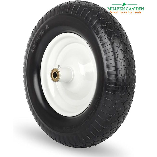 4.00-8 PU Tyres Foam Wheel PU Tire Solid Rubber Wheel Tyre for Wheelbarrow Trolley Toolcarts Wheelbarrow Wheel