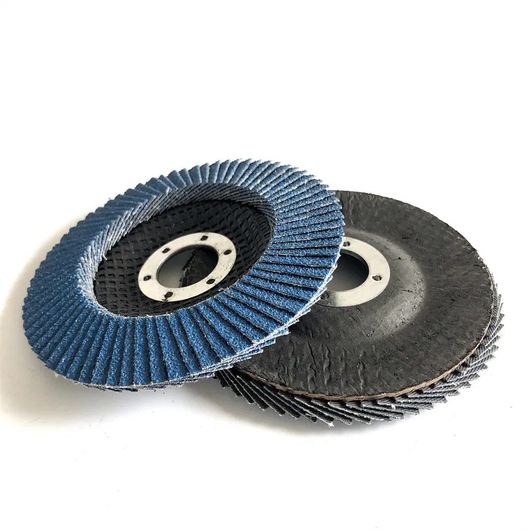 Zirconium Corundum Flap Disc 115X22.23mm 40# for Stainless Steel