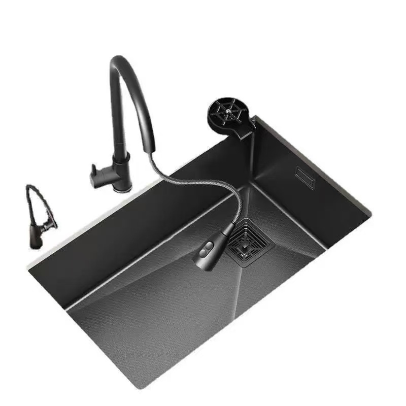 Customization Stainless Steel Kitchen Integrated Ledge and Accessories Sink