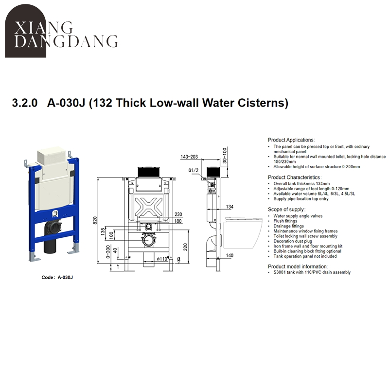 Sanitaryware Plastic High Quality Water Saving Hidden Toilet Tank