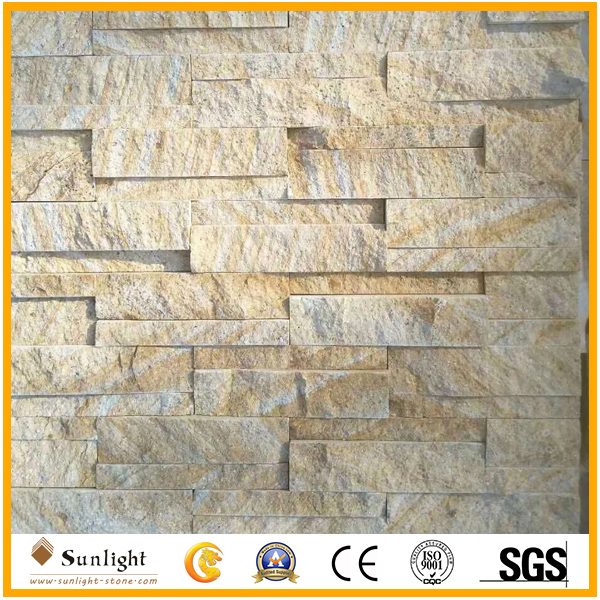 Natural Yellow Sandstone Tile for External Wall Cladding, Flooring