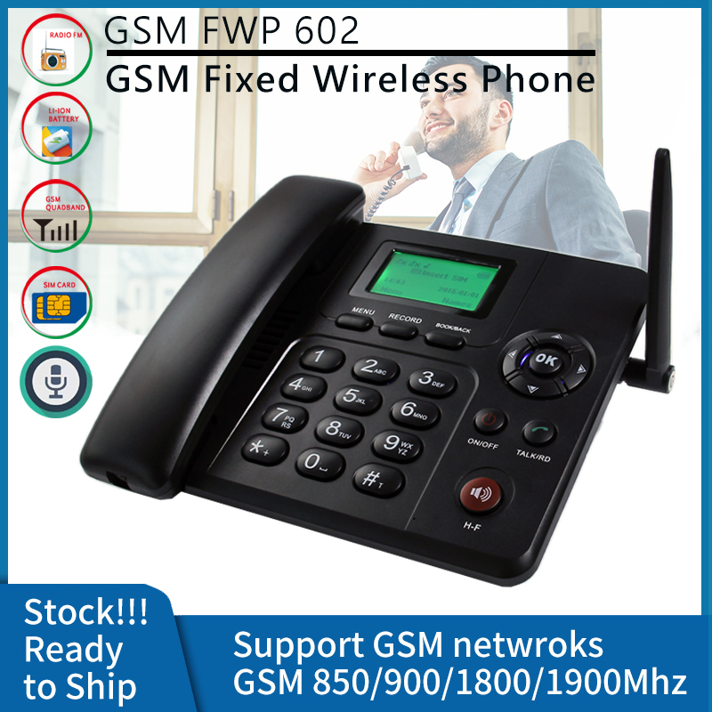 Double SIM Recording Support GSM Fixed Wireless Phone