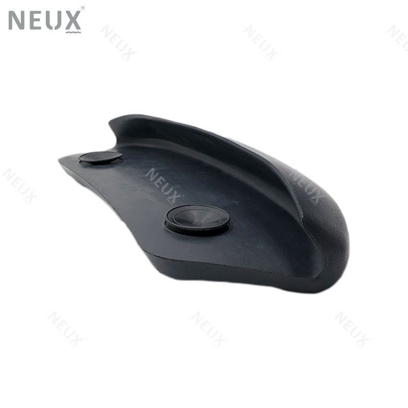 Wholesale Eco Friendly Black Luxury PU Bath Pillow with Anti Slip Suction Cups