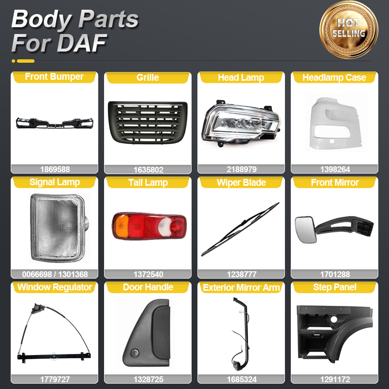 PERFECTRAIL Heavy Duty Spare Parts for DAF Trucks XF, CF, LF Series