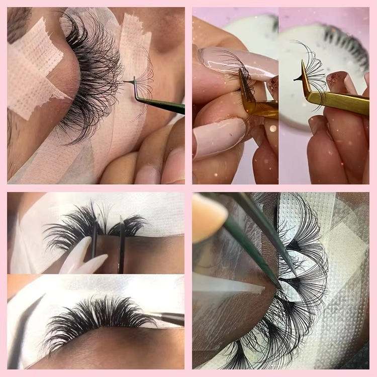 Loose Short Stem Handmade Premade Lash Extension Loose Fans