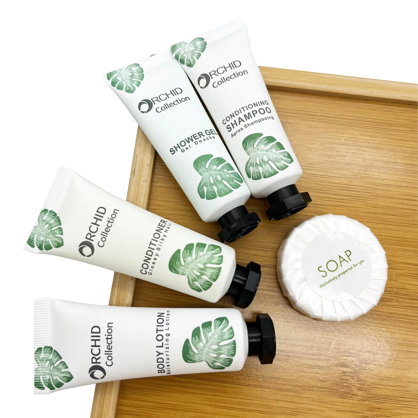 Custom 30 Ml Pet Tube Packaging 5 Star Hotel Amenities Shampoo Conditioner