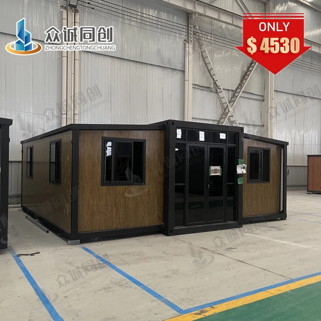 Insulated Shipping Container Homes for Worker Housing with French Doors