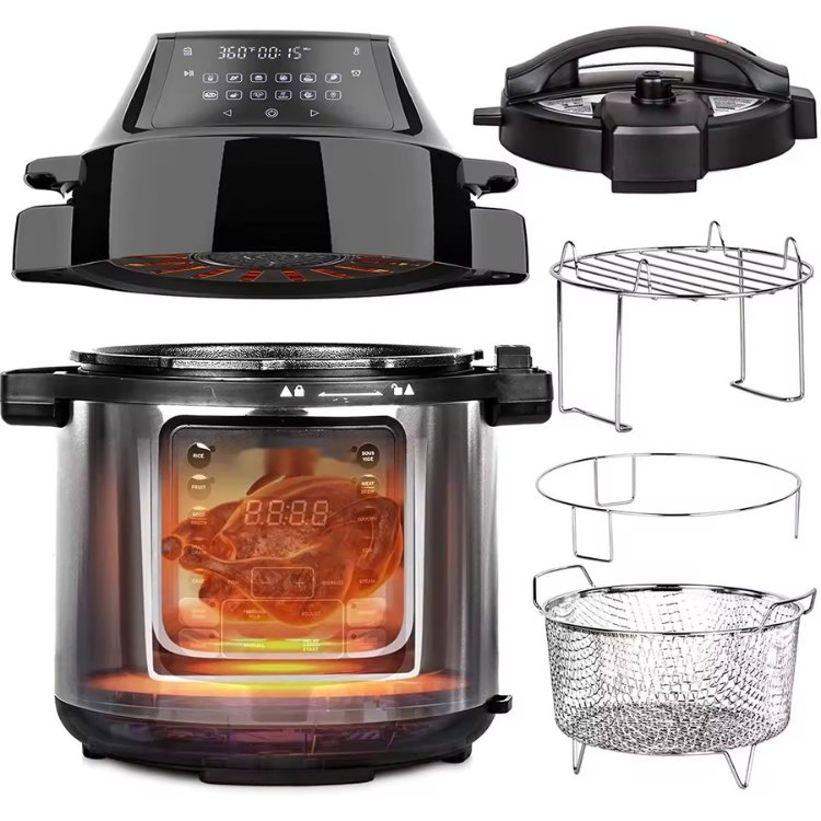 Pressure Cooker with LED Display for Effortless Cooking and Meal Preparation