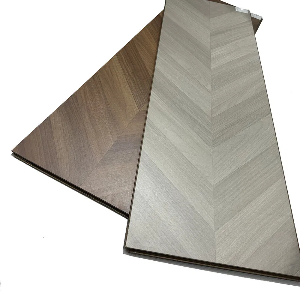 Ламинированный паркет Рыбья кость темно-коричневый