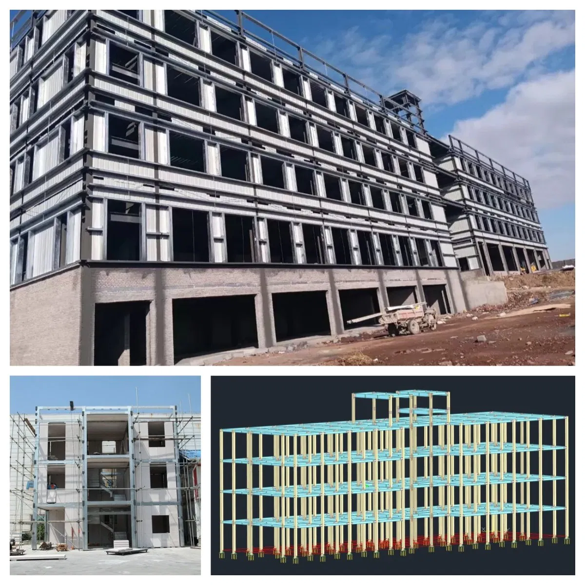 Corrosion-Resistant Steel Structure Construction for Expandable Apartment Designs with Alc/Sandwich Panel Easy Install From China