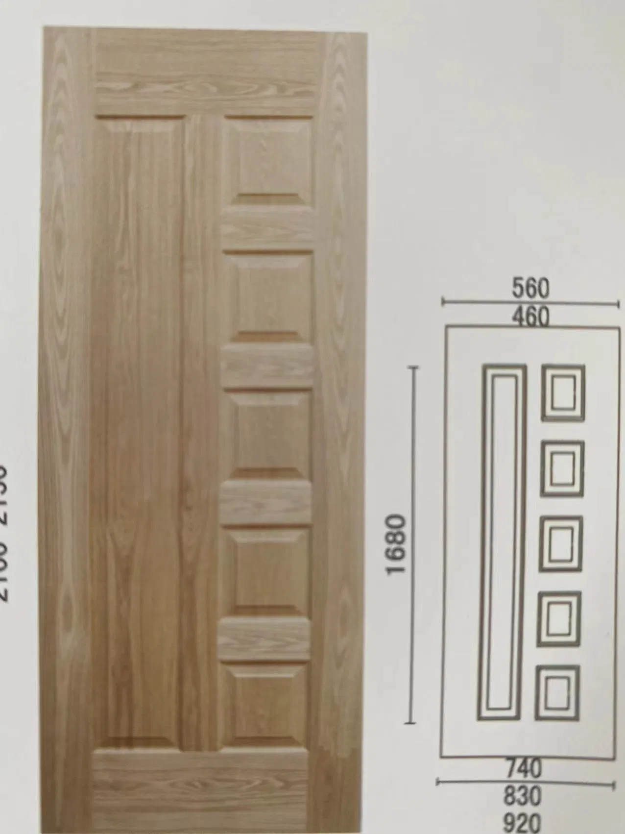 Moulded Wood Veneer HDF /MDF Door Skin