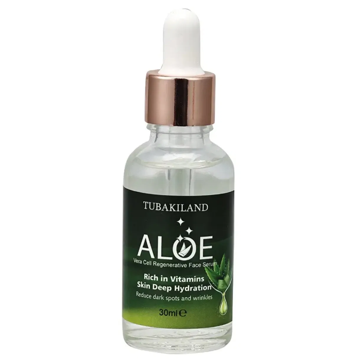 OEM/ODM 100% Skin Brightening Heat Protectant Vitamin E Glass Bottle Face Serum