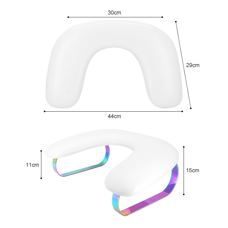 Waterproof PU Leather U-Shaped Manicure Nail Hand Rest Pillow