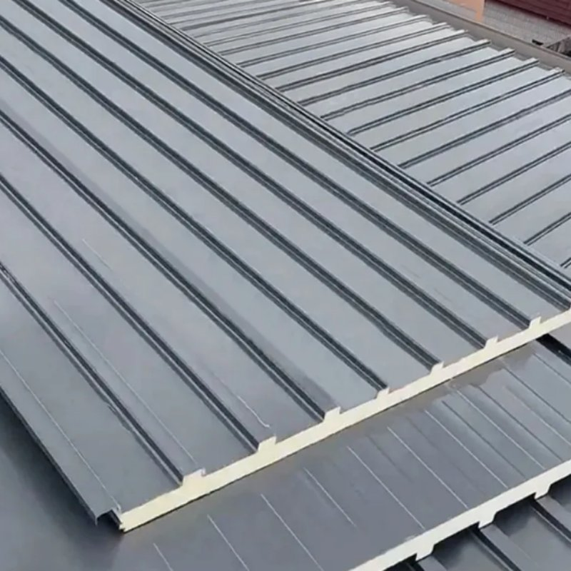 4m/5m/6m Heat-Resistant Aluminum Metal Great Wall Sandwich Roofing Tile