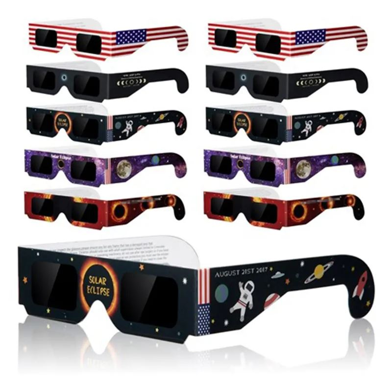 Cheap Price Custom Logo Paper 3D Solar Eclipse Glasses for Viewing