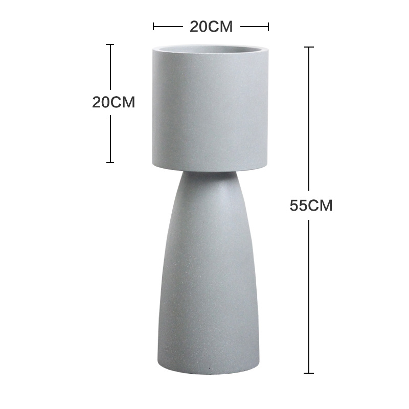 Elegant Matte Round Planter Kit for Stylish Home Gardens