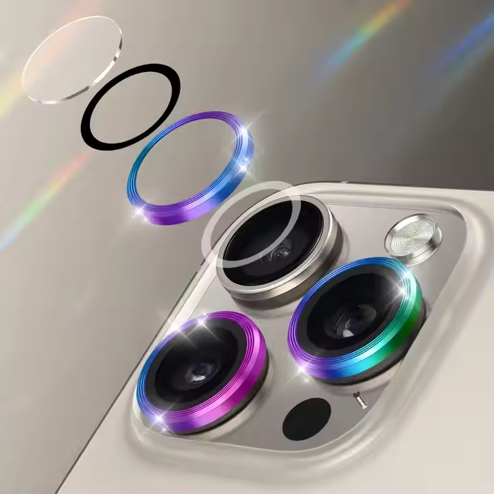 Защита камеры iPhone из сапфира, 9H, без пузырей