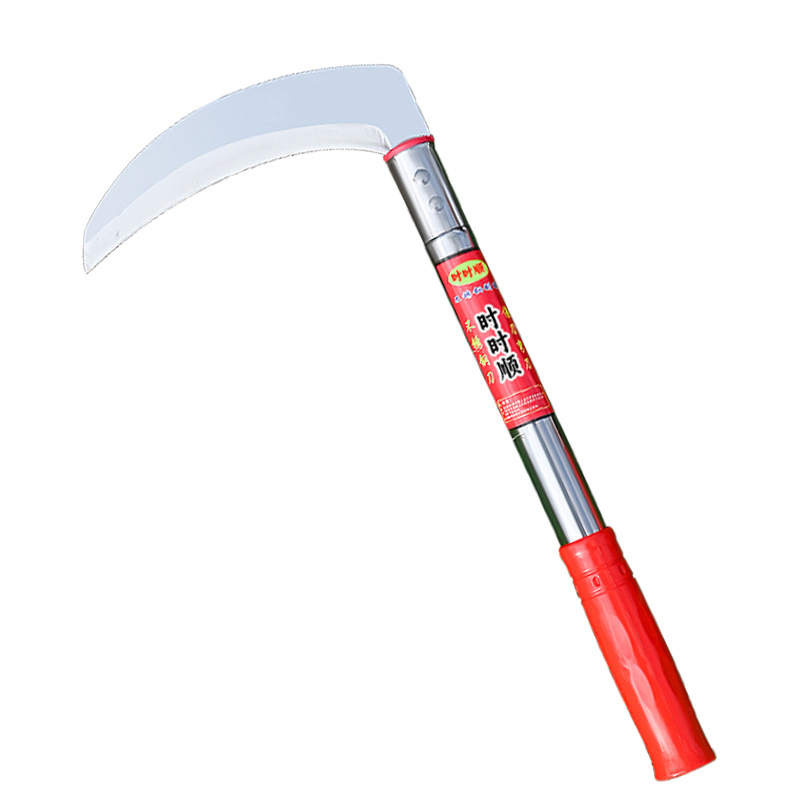Stainless Steel Sickle Agricultural Long Handle Grass Cutting Sickle