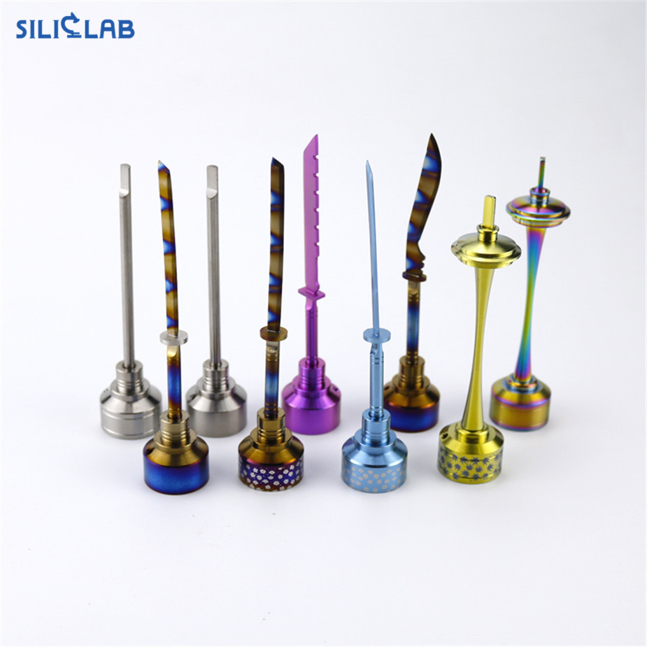 Professional Factory Sale Gr2 Titanium DAB Nail Ti Nails for Glass DAB Rigs