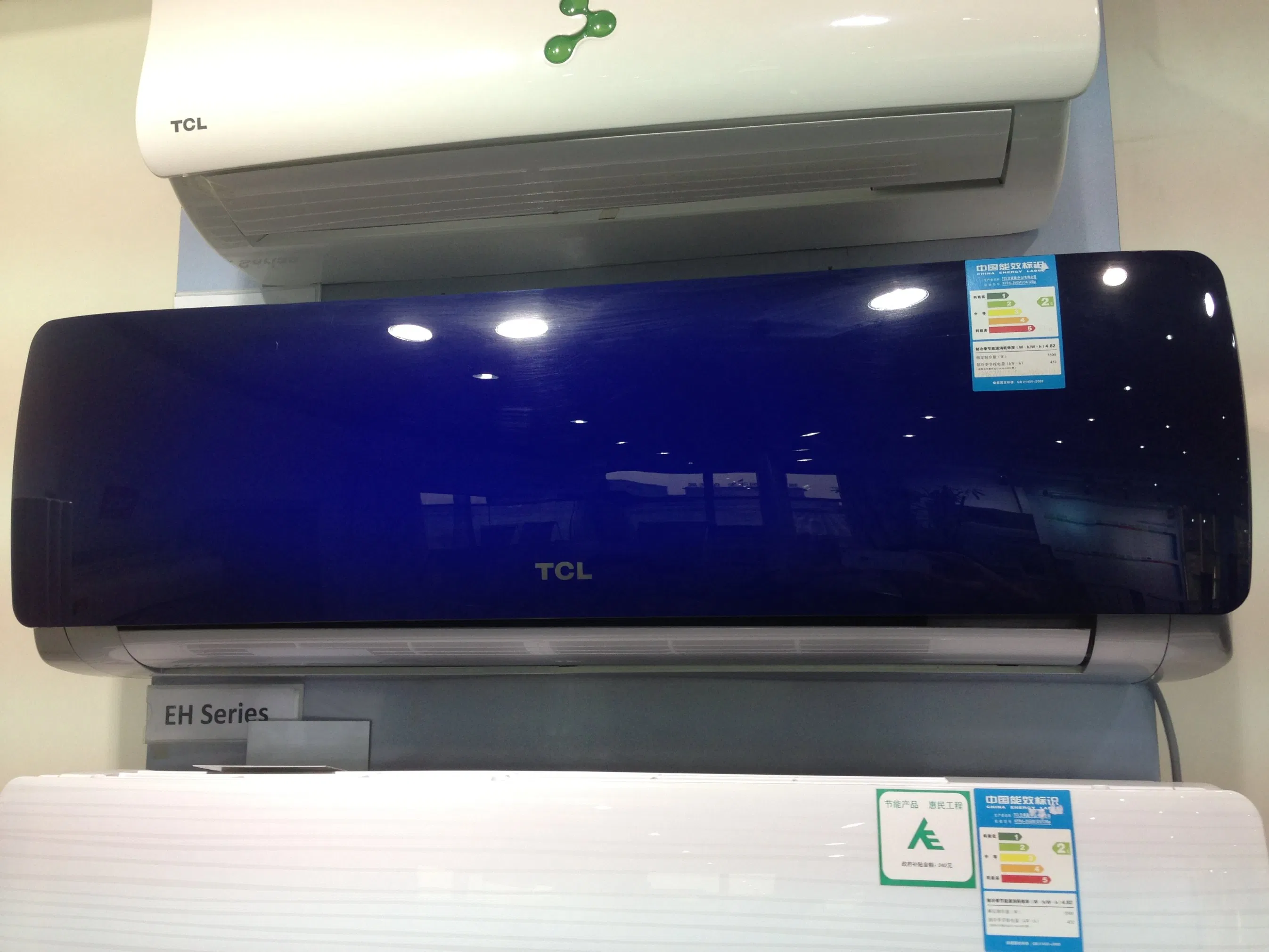 Glass Panel Mini Split Wall Air Conditioner