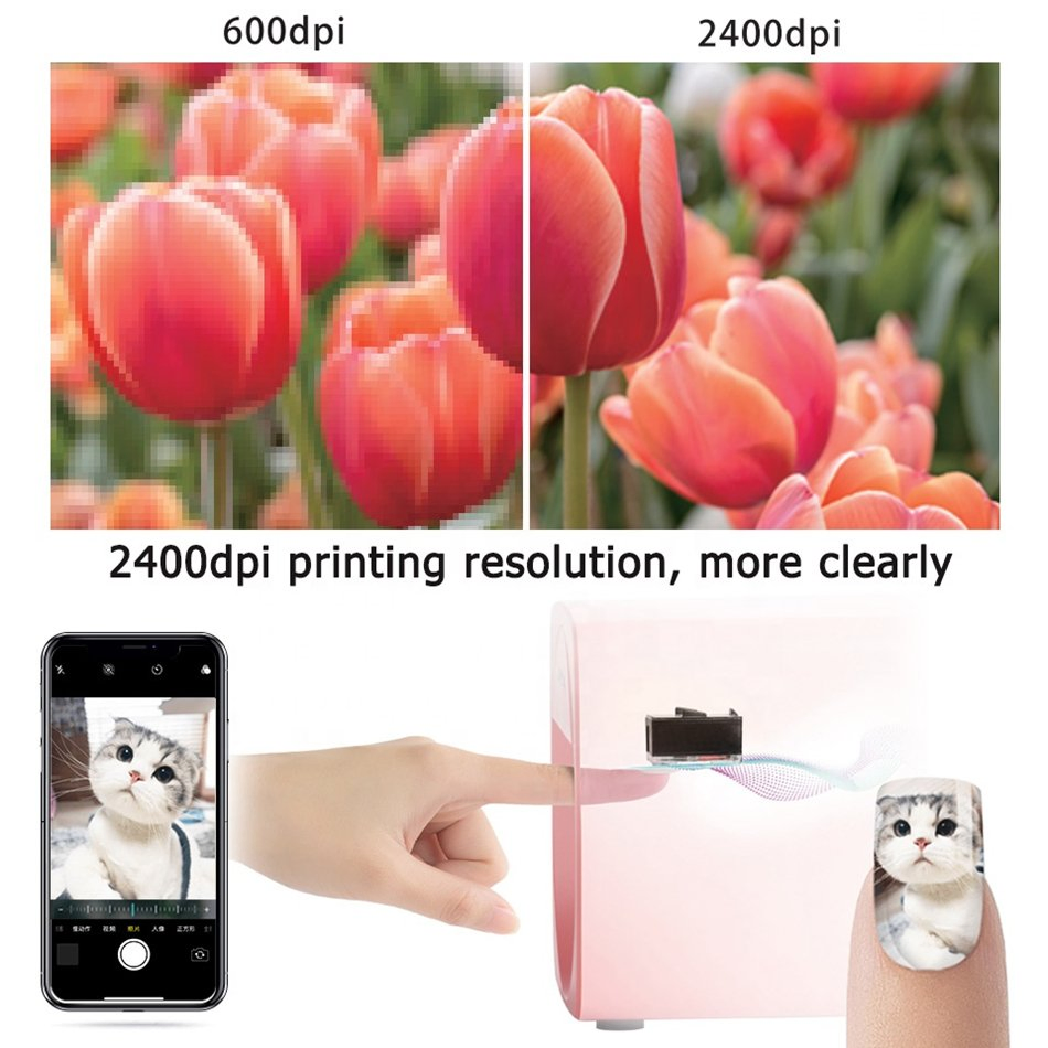 2022 Best Selling Portable Nail Printer M1 Digital Nail Art Printer Machine Print Images on Finger Nails