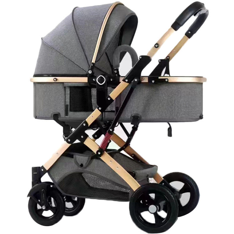 European Style Pass Easy to Carry Baby Trolley Light Weight One Hand Folding Stroller
