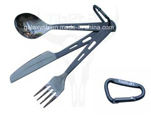 Cheap Eco-Friendly Titanium Flatware Set 3 PCS