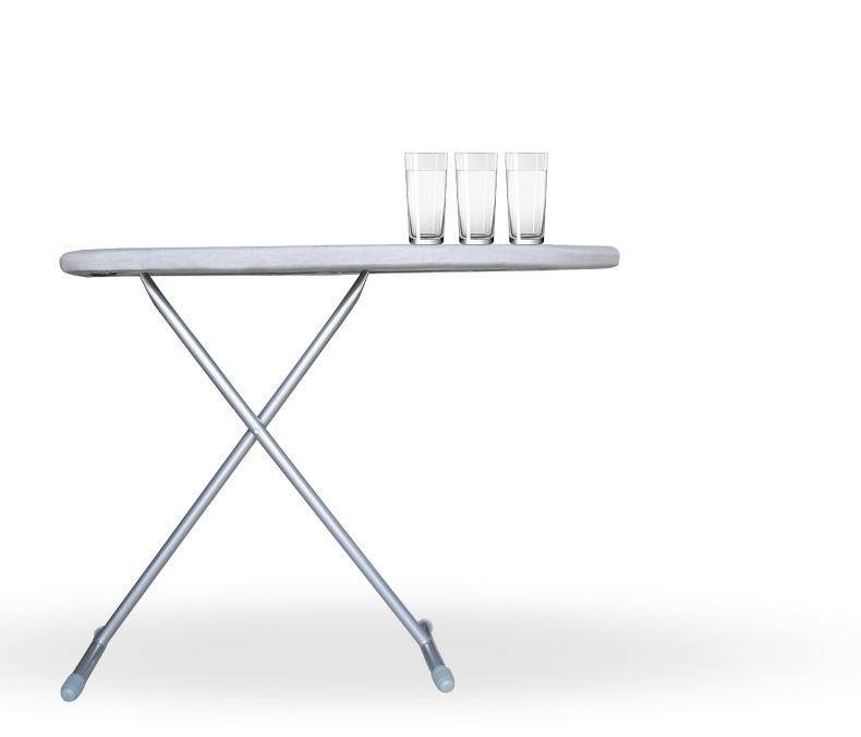 Wireking Folding Ironing Board with Classic Steel 100% Cotton Cover