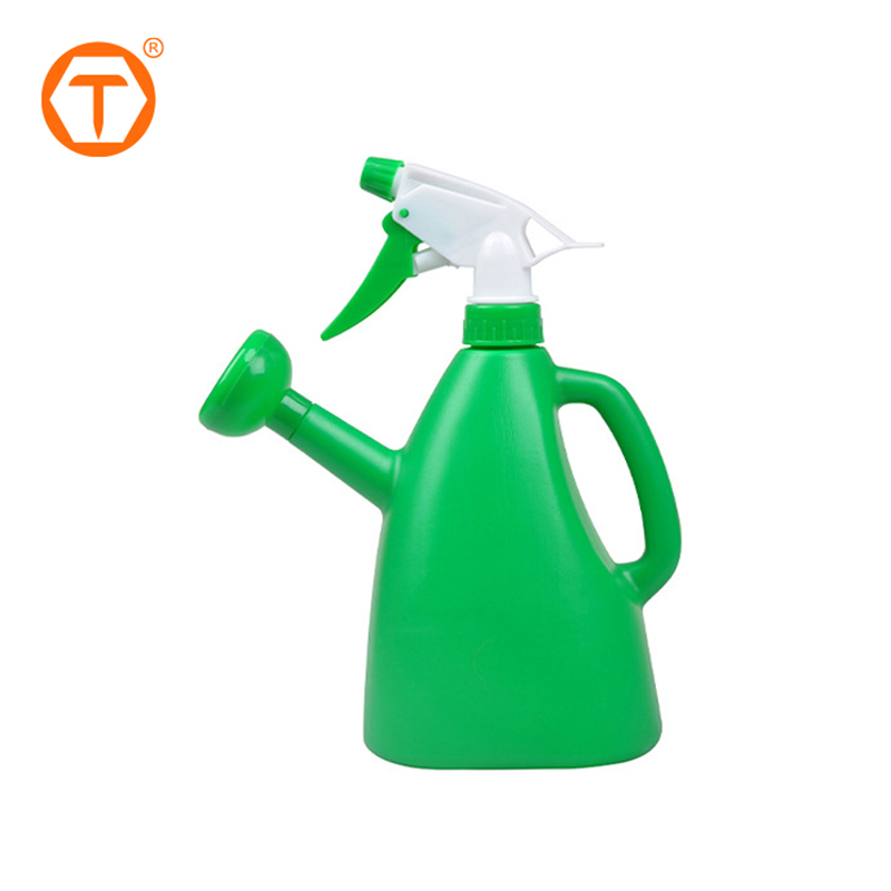 Dual Use Home Garden Kettle Ergonomic Handle 900ml Mini Plastic Watering Can with Sprayer Head for Flower Pot