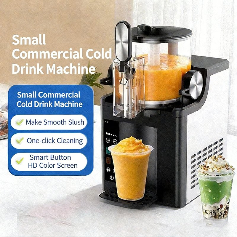 Maquinaria Para Fabricar Hielo Ice Maker Slush Machine Beverage Slushy Maker Single-Tank Frozen Drink Slushie Machine for Ice Cream & Smoothie