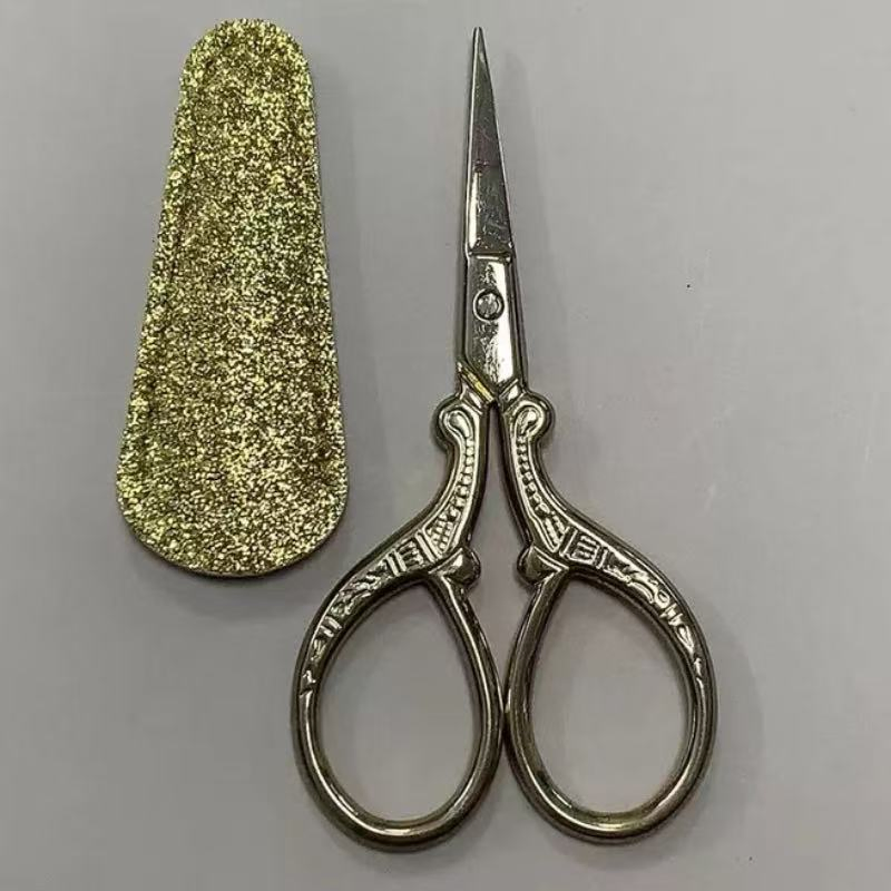 Factory Wholesale Vintage Household Embossed Small Phoenix Scissors Craft Beauty Small Scissors