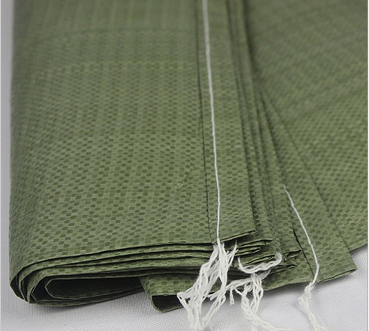 China Hot Sell Green Color Trash Building Garbage PP Woven Bag