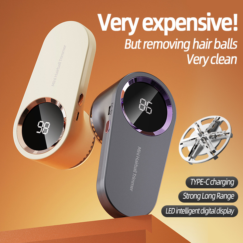 Premium Clothing Pilling Trimmer Kit Including Cleaning Brush and Protective Cover