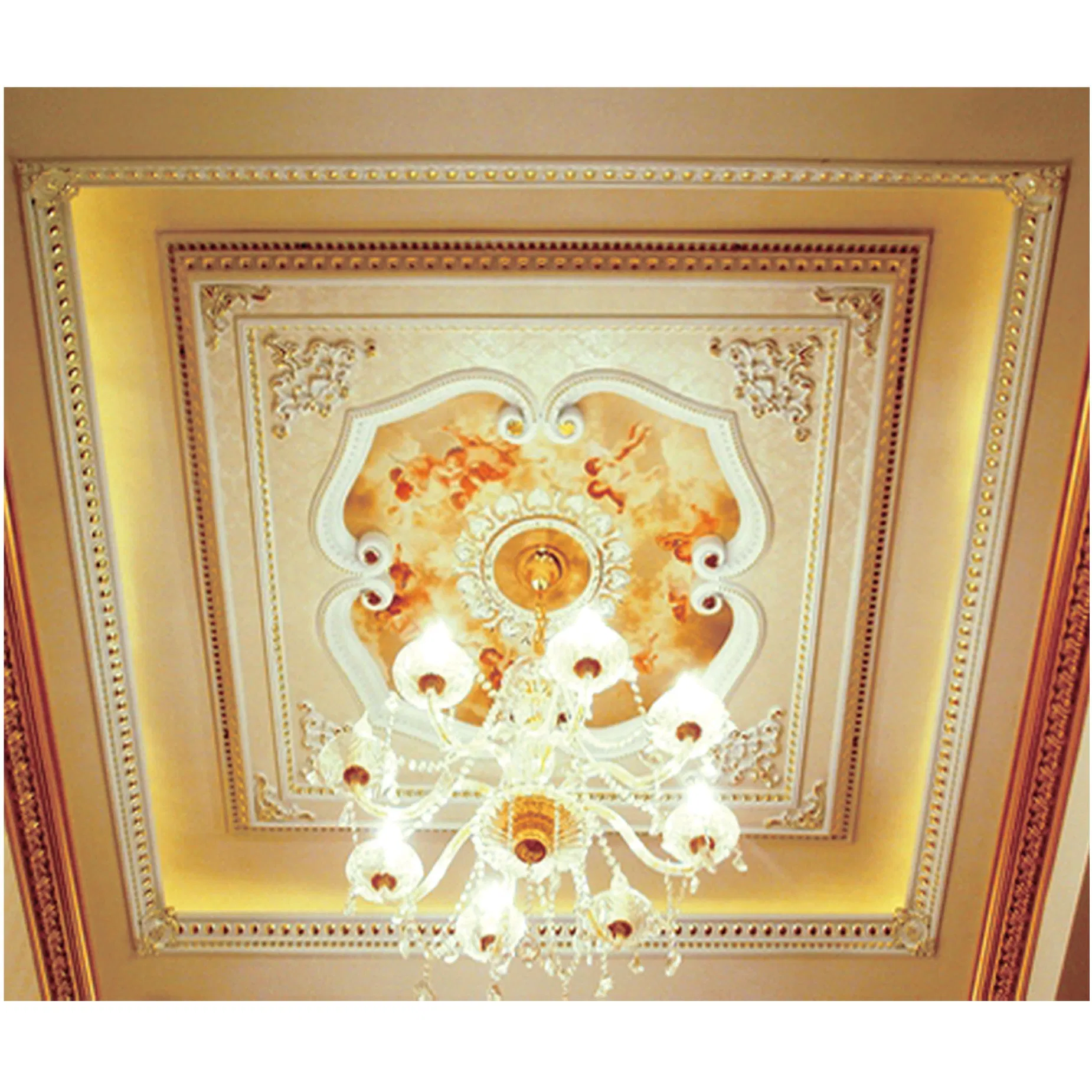 Banruo Decorative Luxurious Polystyrene Ceiling Medallions for Ceiling Decor