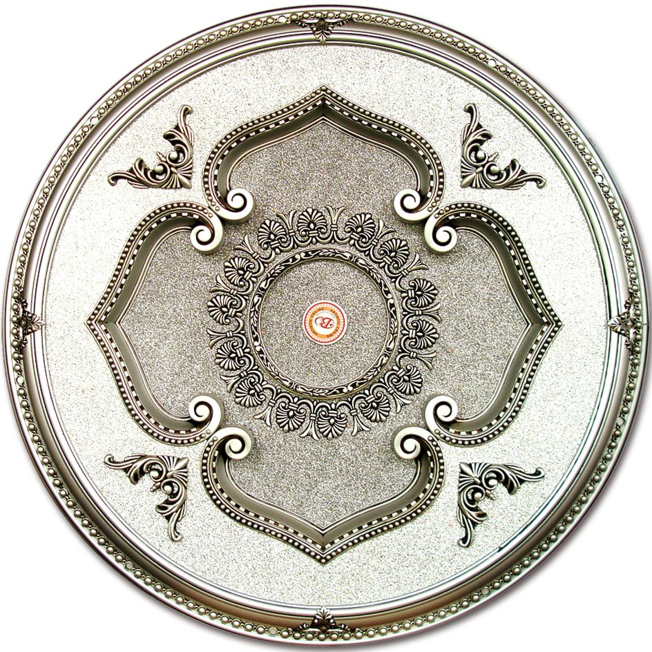 Banruo Artistic White and Floral PS Polystyrene Ceiling Medallions