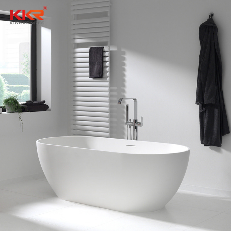 Отдельностоящая акриловая ванна из искусственного мрамора