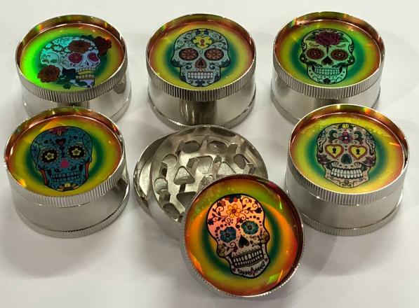 Factory Supply 52mm Diameter Bob Marley Dry Tobacco Smoking Herb Grinder