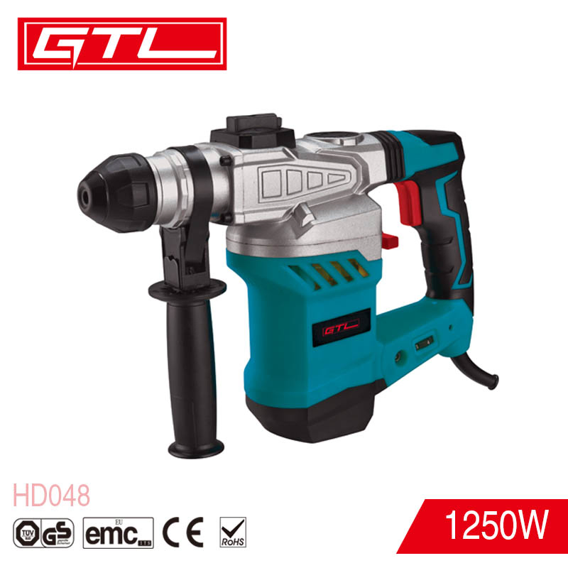 Power Tools Rotary 1250W 32mm 3 Function Hammer Drill with High Quality (HD048)