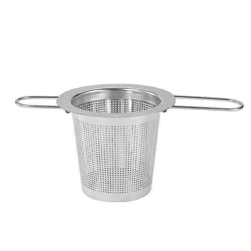 304 Stainless Steel Double Ear Tea Filter with Lid