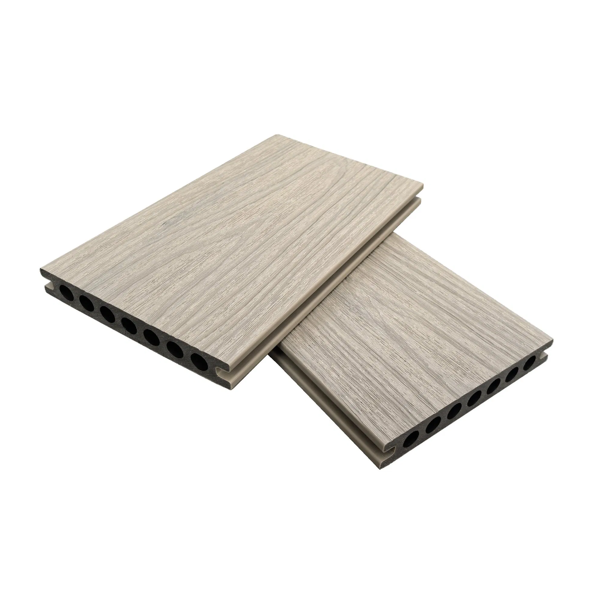 Co-Extruded WPC Decking Board Sanded Finish for Resort Poolside