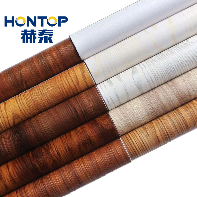 Wood Grain PVC Flooring Waterproof Decorative Film Foil for Living Room Kitchen Home Decor