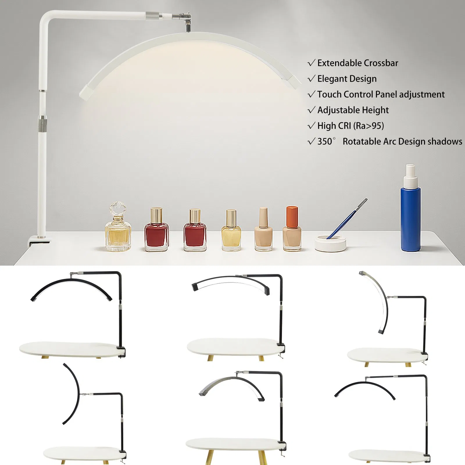 Extended Version Half Moon Light Table UV Nail Lamp for Nail Art