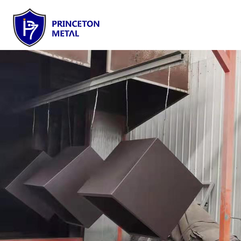 Princeton Metal Modern Lightweight Square Aluminum Planter Pot for Living Spaces, Lobby