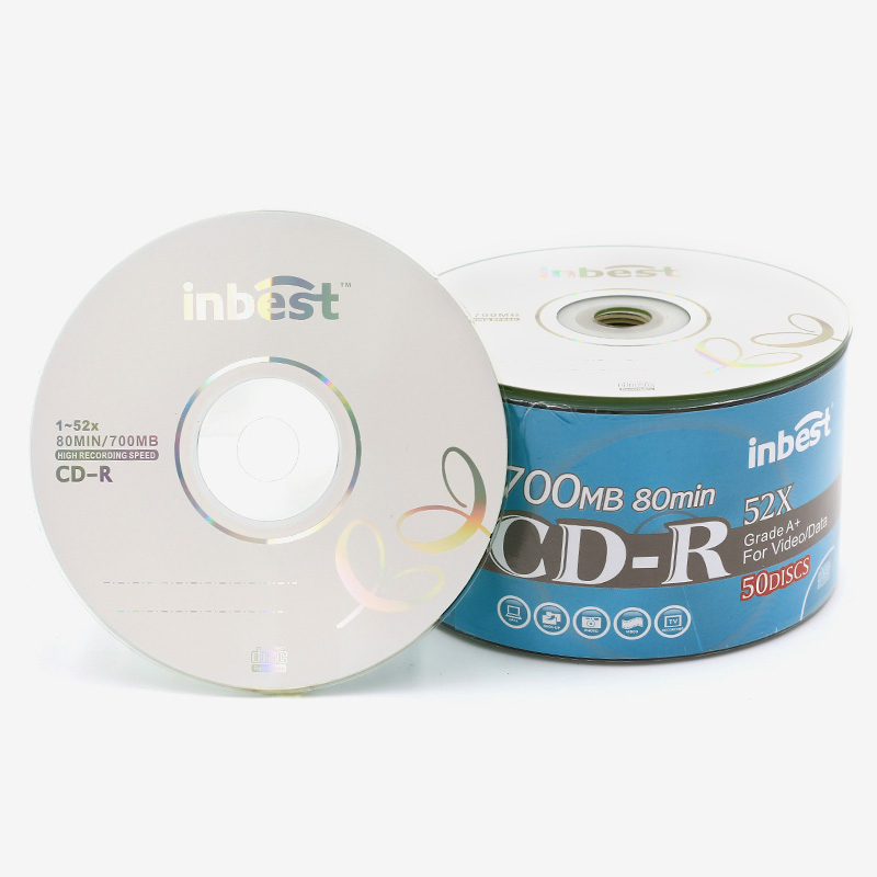 Чистые CD-R диски 700MB 52x, оптом