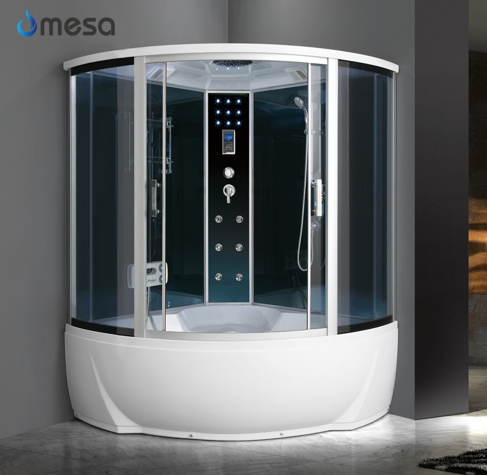 Modern Hydromassage Massage Steam Computerized Whirlpool Shower Room with Bathtub