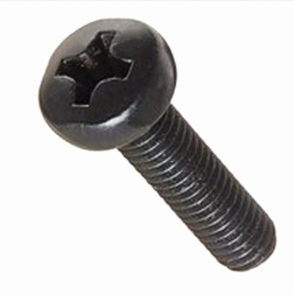 Black Oxide Finish Steel Pan Head Machine Screws Metal Screws Black Fastener Screws